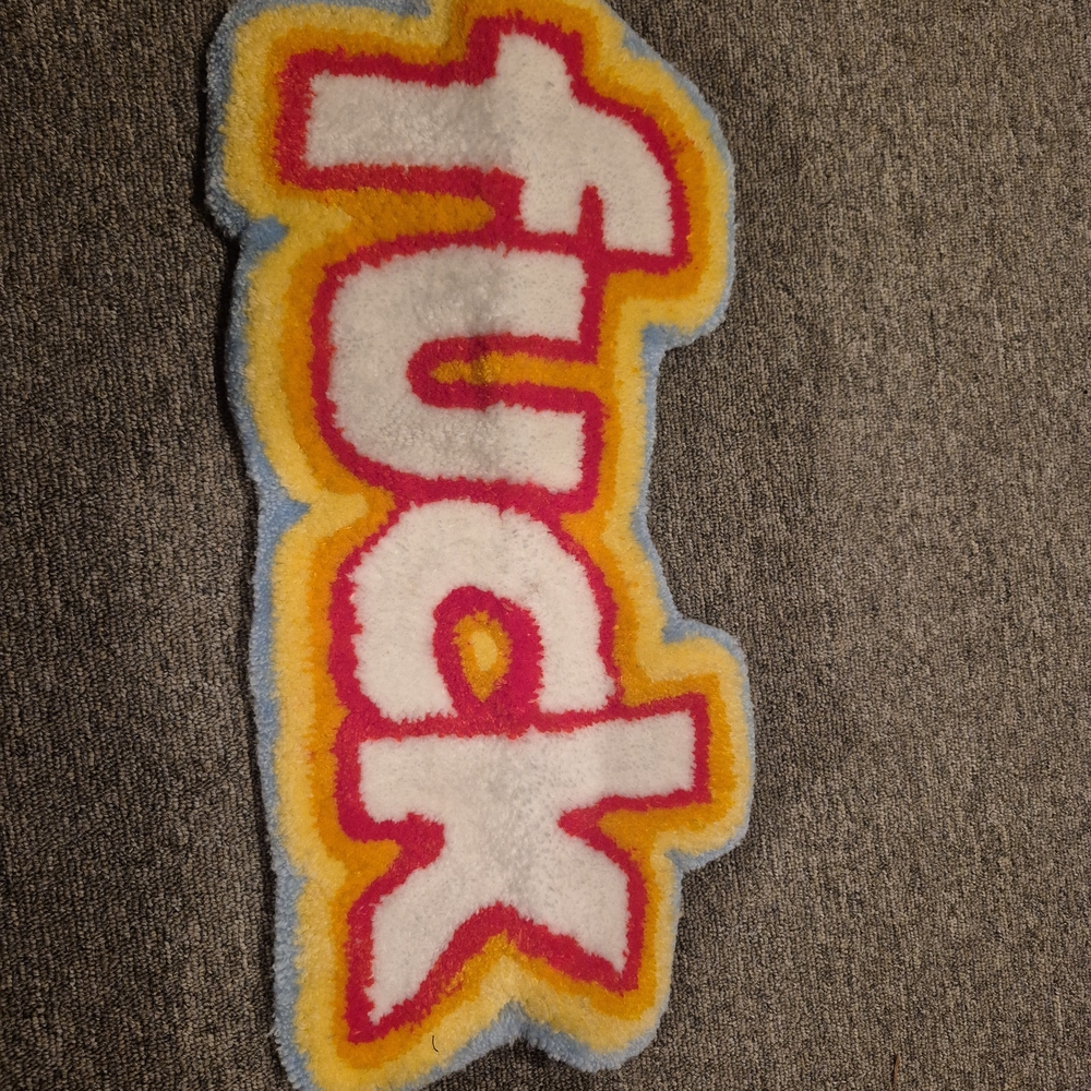 Colorful F-word Rug - Picture 5 of 5